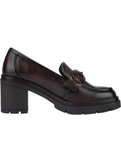 MOCASIN TACON ANCHO CON HERRAJE CAFE VI LINE FASHION
