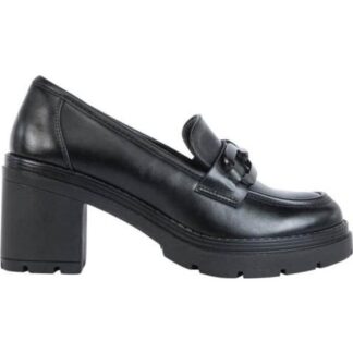 MOCASIN TACON ANCHO CON HERRAJE NEGRO VI LINE FASHION