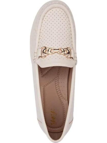 MOCASIN TACON BAJO BEIGE/HUESO SHOSH - Image 4