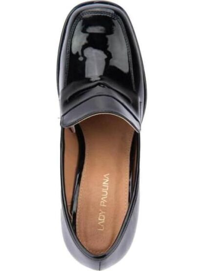 MOCASIN TACON ALTO CON PLATAFORMA NEGRO VI LINE FASHION - Image 3