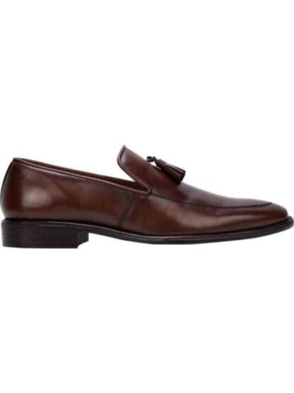 MOCASIN VESTIR CON BORLAS CAFE SCHATZ