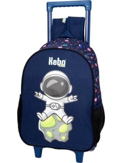 MOCHILA CON RUEDAS ESCOLAR AZUL MARINO KEBO KIDS - Image 2