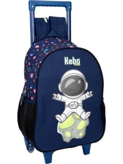 MOCHILA CON RUEDAS ESCOLAR AZUL MARINO KEBO KIDS - Image 4