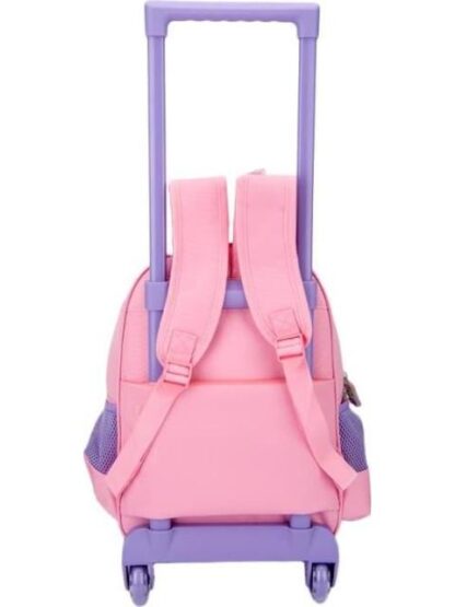 MOCHILA CON RUEDAS ESCOLAR ROSA CUTIE ZOO - Image 3