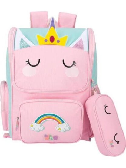 MOCHILA CON RUEDAS ESCOLAR ROSA CUTIE ZOO - Image 4