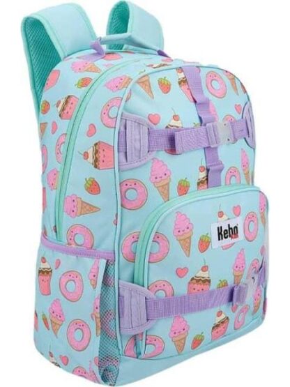 MOCHILA ESCOLAR AZUL MENTA KEBO KIDS - Image 3