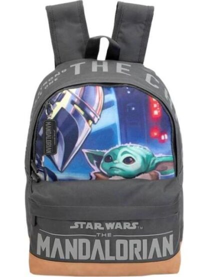MOCHILA ESCOLAR GRIS THE MANDALORIAN