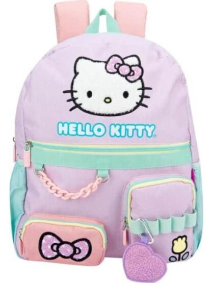 MOCHILA ESCOLAR HELLO KITTY MORADO HELLO KITTY