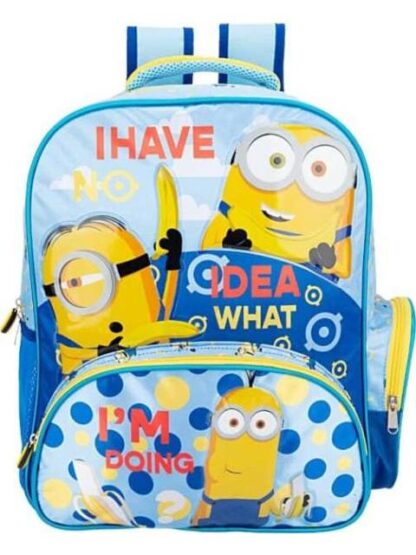 MOCHILA ESCOLAR MINIONS AZUL MINION