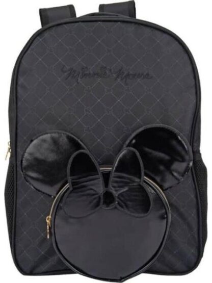 MOCHILA ESCOLAR MINNIE MOUSE NEGRO MINNIE