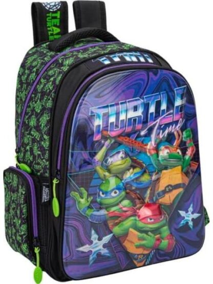 MOCHILA ESCOLAR NEGRO TORTUGAS NINJA - Image 2