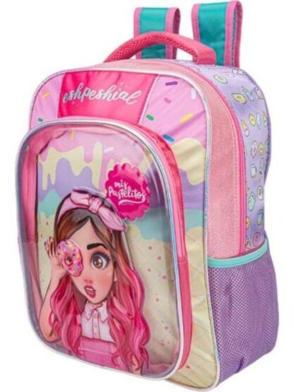 MOCHILA LAPICERA Y LONCHERA KIT ESCOLAR ROSA MIS PASTELITOS - Image 2