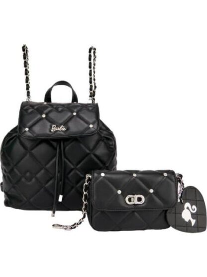 MOCHILA MORRAL MALETA BACKPACK BARBIE BAR1 NEGRO BARBIE