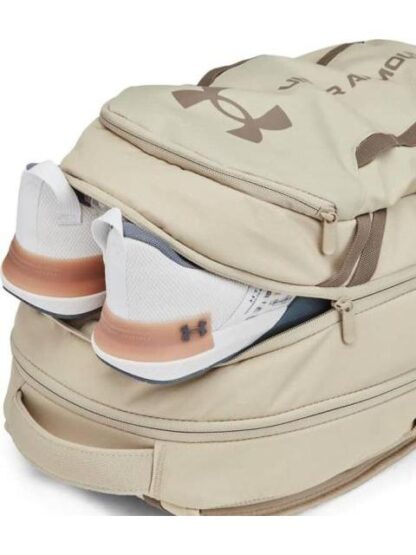 MOCHILA UA HUSTLE 6.0 BACKPACK BEIGE UNDER ARMOUR MEXICO - Image 2