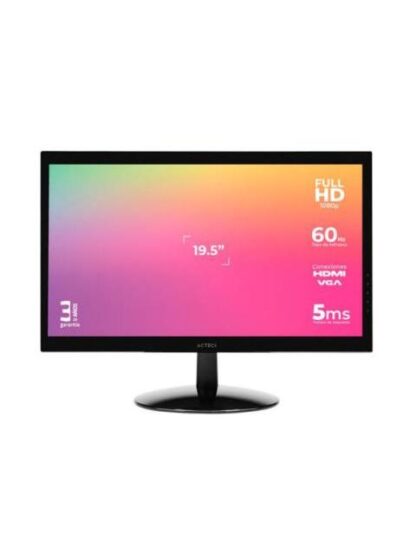MONITOR ACTECK AC-933865 LED 19.5 HD WIDESCREEN 60HZ HDMI NEGRO