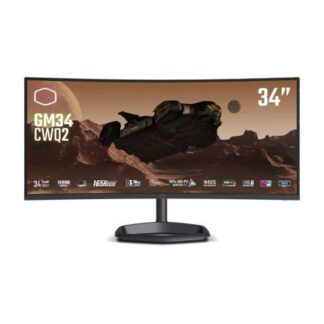 MONITOR GAMER CURVO COOLER MASTER CMIGM34 (CMIGM34CWQ2US) COLOR NEGRO   LCD 34 PULGADAS