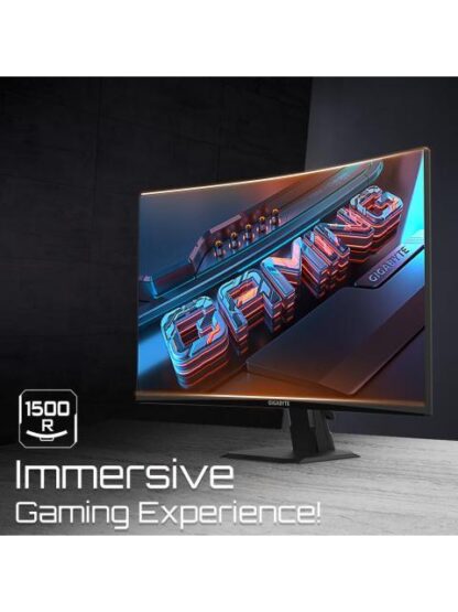 MONITOR GAMER CURVO GIGABYTE GS27FC LCD 27 1920X1080 FULL HD FREESYNC 180HZ HDMI-DISPLAYPORT NEGRO - Image 7