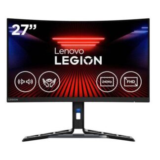 MONITOR GAMER CURVO LENOVO LEGION LED 27 1920X1080 FULL HD G-SYNC-FREESYNC 240HZ HDMI-DISPLAYPORT BOCINAS INTEGRADAS NEGRO