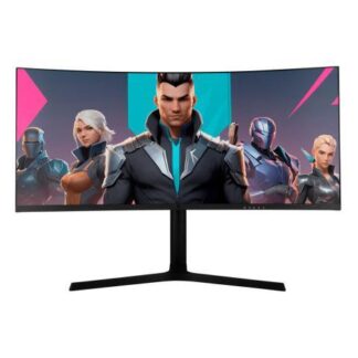 MONITOR GAMER CURVO VORAGO MG802 LED 34 3440X1440 ULTRA WIDE QUAD HD FREESYNC 180HZ HDMI-DISPLAYPORT NEGRO
