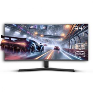MONITOR GAMER CURVO XZEAL XZMO342B LED 34 3440X1440 ULTRA WIDE QUAD HD FREESYNC 165HZ HDMI-DISPLAYPORT NEGRO