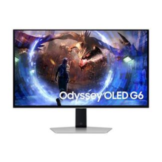 MONITOR GAMER SAMSUNG ODYSSEY G6 OLED 27 2560X1440 QUAD HD FREESYNC 360HZ HDMI-DISPLAYPORT PLATA