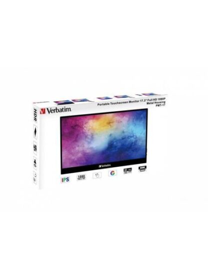 MONITOR TOUCH PORTATIL FULL HD 1080P DE 17.3 CON SOPORTE INTEGRADO CON INCLINACION HASTA DE 85° PANTALLA CON FUNCIONALIDAD TACTIL DE 10 PUNTOS CON TECNOLO - Image 3