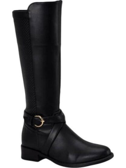 BOTA ALTA HEBILLA METALICA NEGRO TIERRA BENDITA - Image 2