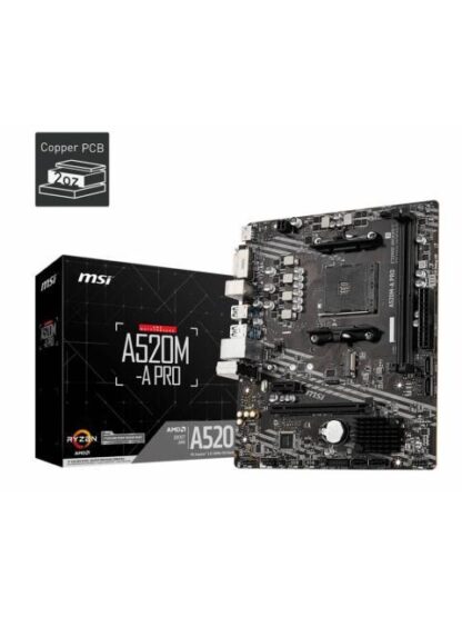 MOTHERBOARD MSI A520MA PRO SOCKET AM4 MICROATX SOPORTA PROCESADORES RYZEN 5000 Y 3000 Y 4000G SERIES - Image 5