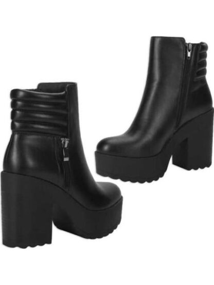 BOTA CON PLATAFORMA SUELA TRACK NEGRO TIERRA BENDITA - Image 7
