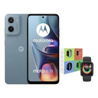 MOTO E15 DUAL SIM 64 GB AZUL ACERO 2 GB RAM + WATCH MACARON