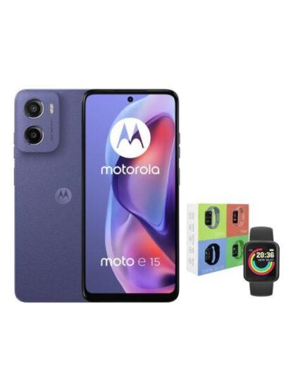 MOTO E15 DUAL SIM 64 GB VIOLETA 2 GB RAM + WATCH MACARON - Image 3
