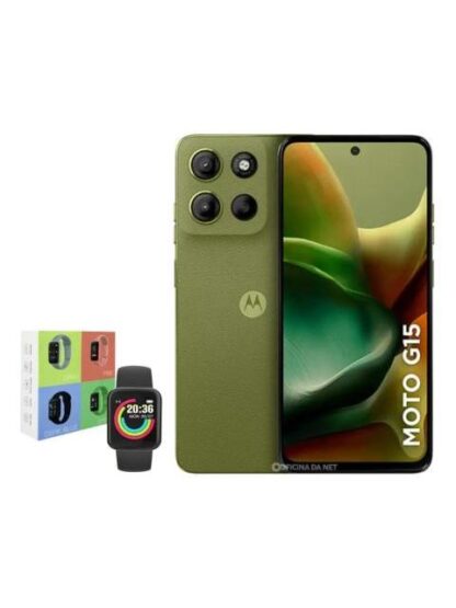 MOTOROLA MOTO G15 128GB 4GB RAM VERDE + WATCH MACARON - Image 3