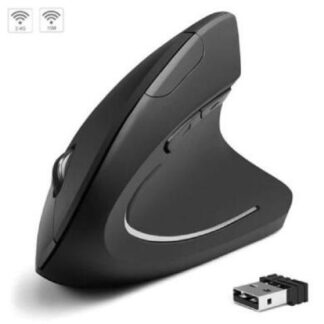 MOUSE ERGONOMICO BROBOTIX 6000816 INALAMBRICO OPTICO 1.600DPI RF INALAMBRICO NEGRO