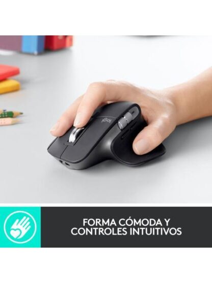 MOUSE ERGONOMICO LOGITECH OPTICO MX MASTER 3S INALAMBRICO BLUETOOTH 8000DPI GRAFITO - Image 8
