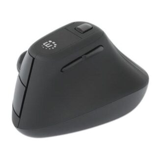MOUSE ERGONOMICO MANHATTAN 190336 INALAMBRICO OPTICO 1.600DPI RF INALAMBRICO NEGRO