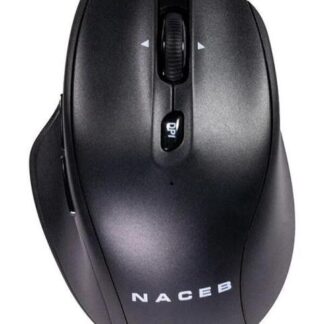 MOUSE ERGONOMICO NACEB NA-0139N INALAMBRICO OPTICO 1.600DPI RF INALAMBRICO NEGRO
