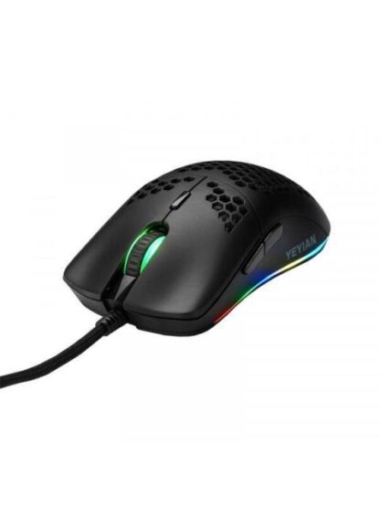 MOUSE GAMER ERGONOMICO YEYIAN OPTICO LINKS ALAMBRICO USB 7200DPI NEGRO