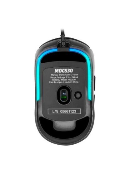 MOUSE GAMER GAME FACTOR OPTICO MOG530 ALAMBRICO USB 12.000DPI NEGRO - Image 4