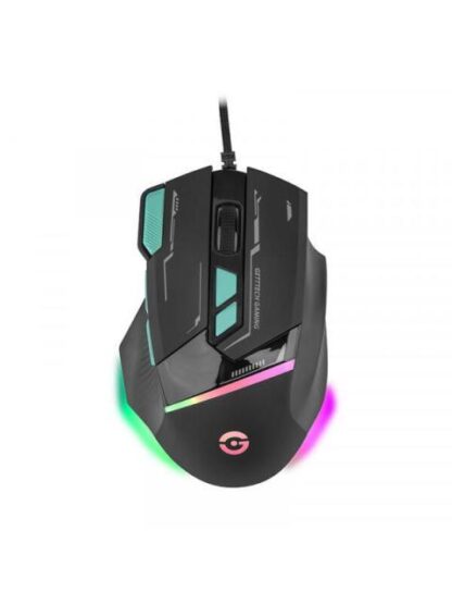 MOUSE GAMER GETTTECH GPM-RGBWR-G1-BK ALAMBRICO USB 7200DPI NEGRO