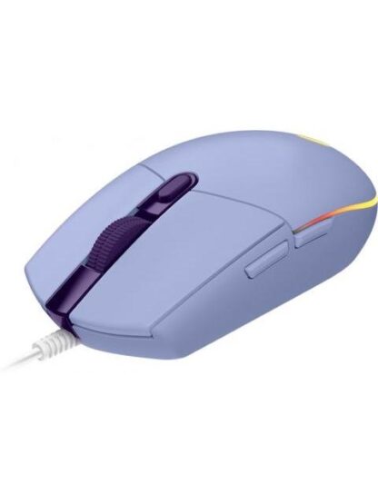 MOUSE GAMER LOGITECH OPTICO G203 LIGHTSYNC ALAMBRICO USB 8000DPI LILA