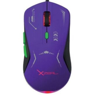 MOUSE GAMER XZEAL OPTICO XZ-401 INALAMBRICO USB-A 7200DPI MORADO