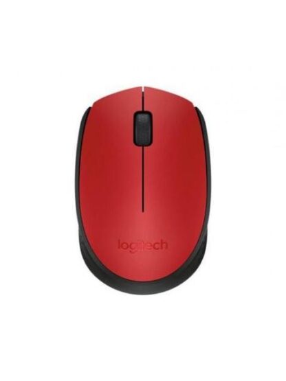 MOUSE ERGONOMICO LOGITECH OPTICO M170 INALAMBRICO USB 1000DPI NEGRO-ROJO - Image 2