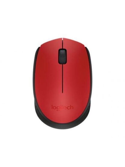 MOUSE ERGONOMICO LOGITECH OPTICO M170 INALAMBRICO USB 1000DPI NEGRO-ROJO - Image 4