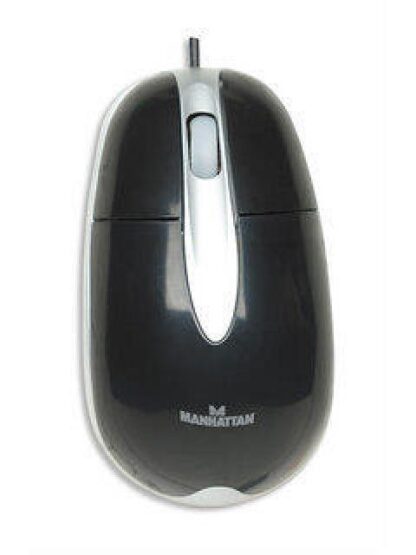 MOUSE MANHATTAN OPTICO MH3 ALAMBRICO 1000DPI USB DISENO CLASICO - Image 3