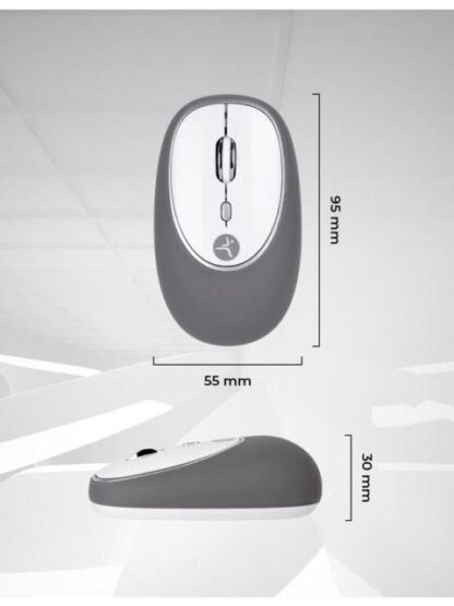 MOUSE TECHZONE OPTICO JELLY-MATE RF INALAMBRICO 1200 DPI GRIS - Image 4