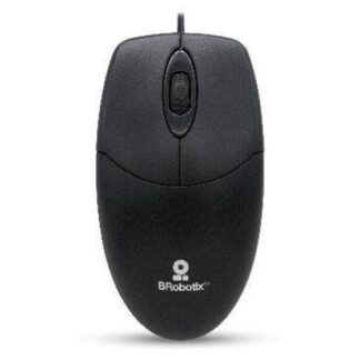 MOUSE USB BROBOTIX 497202 NEGRO 3 BOTONES OPTICO