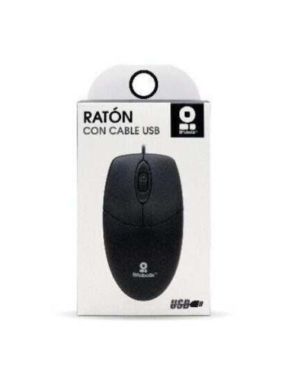 MOUSE USB BROBOTIX 497202 NEGRO 3 BOTONES OPTICO - Image 5