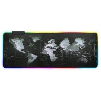 MOUSEPAD GAMER BROBOTIX PLANISFERIO XL RGB NEGRO-GRIS 651329