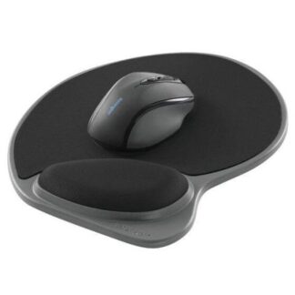 MOUSEPAD KENSINGTON CON DESCANSA MUNECAS DE GEL NEGRO-GRIS