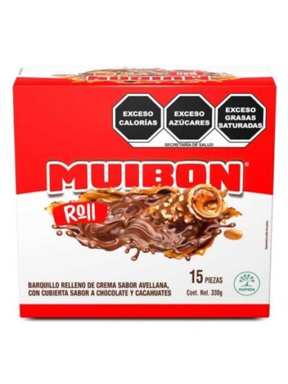 MUIBON CHOCOLATE PAQUETE CON 15 PIEZAS DE 22 GR